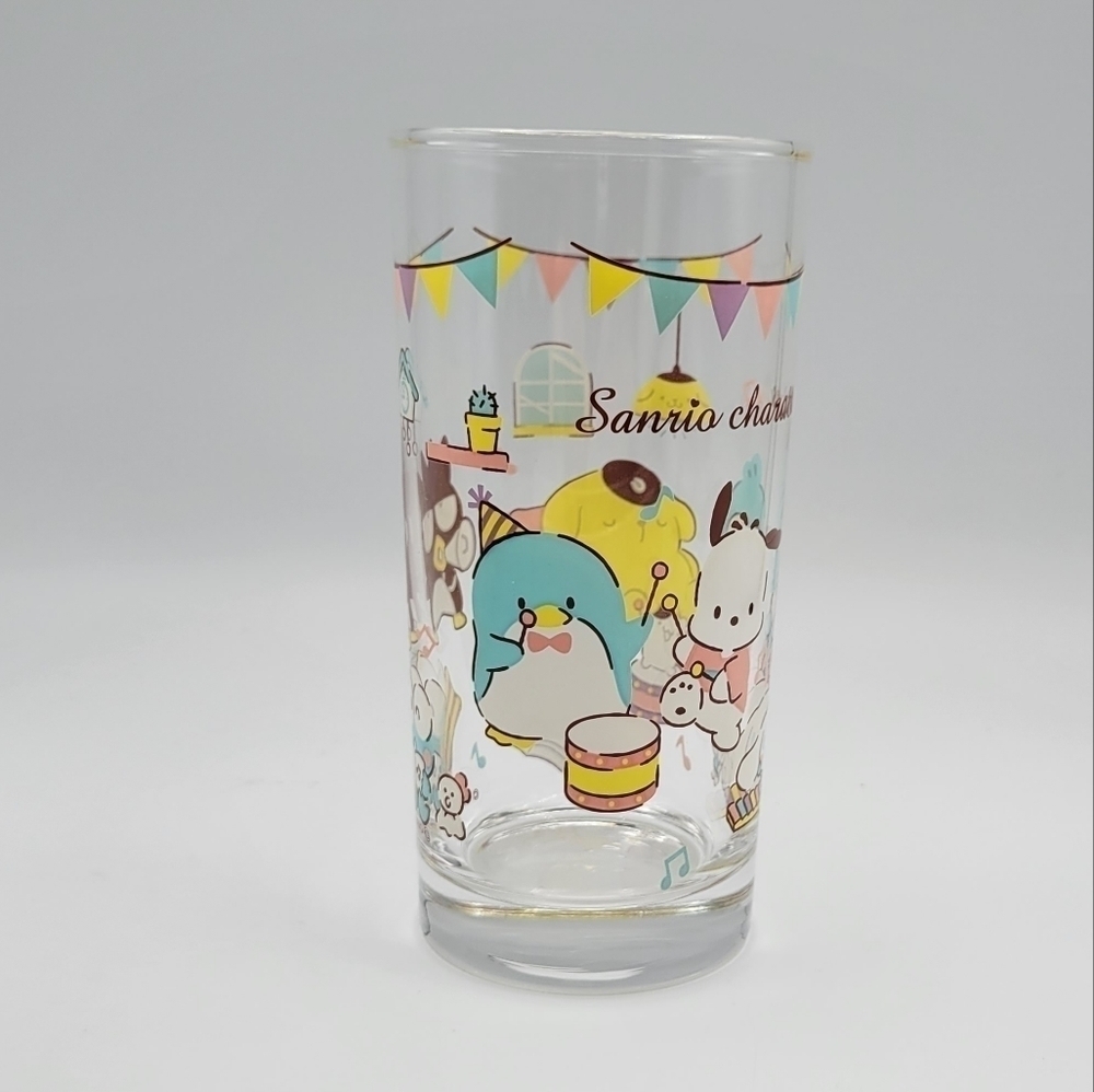 Sanrio Pochacco and Friends Celebration Tall Glass cup